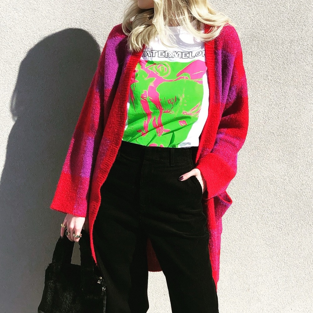 Do+Be Plaid Cardigan